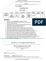 Final Term Exam Fall 2020 - 2