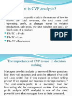 Cost, Revenue & Profit & CVP Analysis