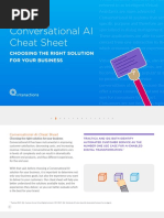 Conversational AI Cheat Sheet: Choosing The Right Solution For Your Business