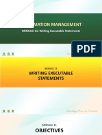 (M11-MAIN) - Writing Executable Statements