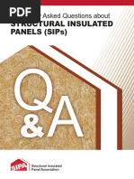 Structural Insulated Panels (Sips) : Frequently Asked Questions About