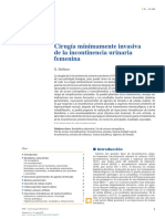 Cirugia Minimante Invasiva de La Incontinencia Urinaria Femenina