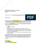 Modelo Carta de Inscripción