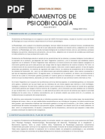 Guía UNED Asignatura Fundamentos de Psicobiología