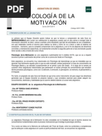 Psicologia de La Motivacion