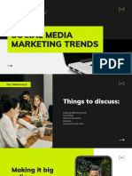 Black and Green Modern Social Media Marketing Trends Presentation