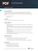 AWS Technical Essentials: Course Description