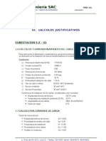 Cálculos Justificativos - 10 KV