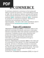 E Commerce