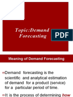 Demand Forecasting