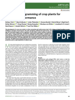 Transient Reprogramming of Crop Plants For Agronomic Performance