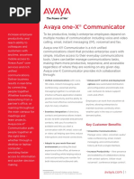 Avaya One-X Communicator: Key Customer Benefits