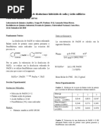 3) Preparación y Valoración de Disoluciones Hidróxido de Sodio y Ácido Sulfúrico