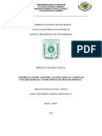 Diferencia Entre Auditoría, Examen Especial y Peritaje Contable Judicial. Uso de Papeles de Trabajo Pericial