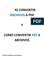 Como Convertir Archivos A PDF, y Como Convertir PDF A Archivos en COMPUTADORAS