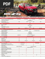 Ficha Tecnica MG ZS