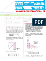 Problemas de Magnitudes Proporcionales para Tercer Grado de Secundaria