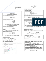 Exam 3 Cheat Sheet: Heat Transfer