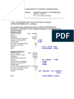 Solución Caso Roe y WACC Financiamiento Óptimo