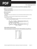 División de Direcciones IPv4 en Subredes. Parte 2