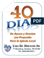 Dias de Oracion y Ayuno Con Proposito Con Indice