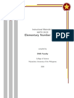 Math 20133 - Elementary Number Theory