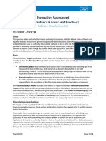 Formative Assessment Jurisprudence Answer and Feedback