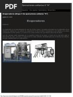 Evaporadores (Grupo 8 de Operaciones Unitarias A)