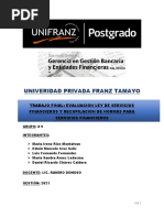 Trabajo Final - Grupo N°9 - Diplomado de Gestion Bancaria Gestion 2021