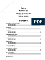 Física - Termofísica Questões de Vestibular 2009