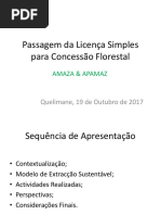 Passagem Da Licenca Simples para Concessao Florestal