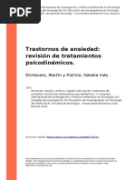 Etchevers, Martin y Putrino, Natalia (..) (2018) - Trastornos de Ansiedad Revision de Tratamientos Psicodinamicos