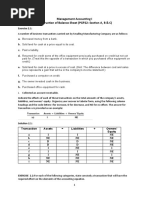 Management Accounting I Construction of Balance Sheet (PGP22: Section A, B & C)