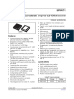 Spirit1: Low Data Rate, Low Power Sub-1Ghz Transceiver