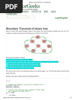 Boundary Traversal of Binary Tree - GeeksforGeeks