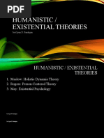 3 Humanistic and Existential Theories