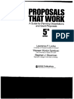 Proposals That Work A Guide For Planning Dissertations and Grant Proposals by Lawrence F. Locke, Waneen W. Spirduso, Stephen J. Silverman