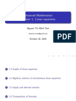 Advanced Mathematics Chapter 1: Linear Equations: Nguyen Thi Minh Tam