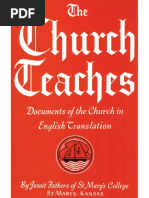 The Church Teaches Documents of The Church in English Translation - Jesuit Fathers of St. Mary's College