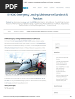 B1900D Emergency Landing - Maintenance Standards & Practices - Aerossurance