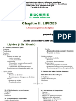 C. Biochimie III. Lipides (I. Caractères Généraux Des Lipides)