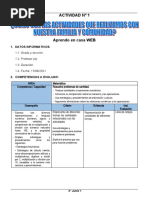 3° Grado - Actividad Del Dia 17 de Junio