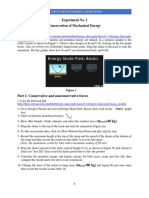 Experiment No. 2 Conservation of Mechanical Energy Procedure