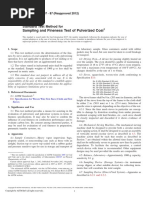 ASTM D197−87 (2012) Sampling and Fineness Test of Pulverized Coal 取样和粒度分析