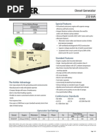 250kVA Spec Sheet