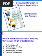 Chapter 1 Consumer Behavior: Its Origins and Strategic Applications