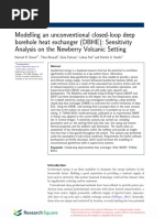 Modelling An Unconventional Closed-Loop Deep Borehole