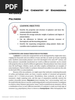 Unit 3 - The Chemistry of Engineering Materials Polymers