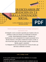 Nuevos Escenarios de Intervención en T.S para La Innovación Social