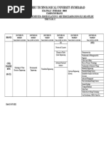 B.Tech R-18 III - II Mid - II Exams Timetabl